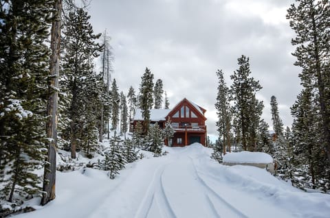 Driveway and Exterior of Home in Winter