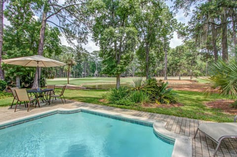 Pool Area View To Harbour Town Golf Links