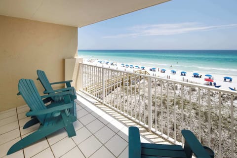 Gulf front views from the private balcony