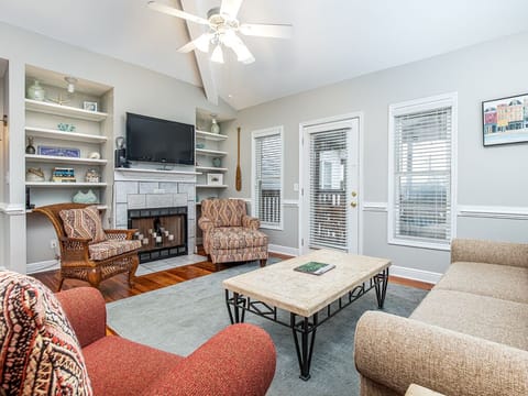 Good Times Living area with private balcony