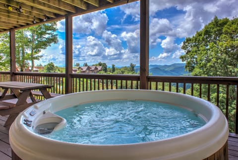 Relax with Mountain Views from the Hot Tub