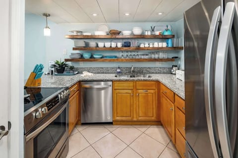 Fully stocked kitchen