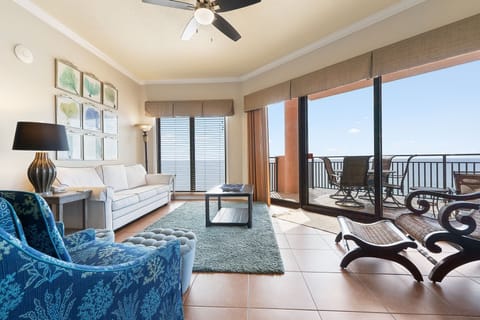 Living Room with Beach Views
