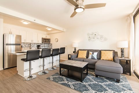 Contemporary Condo with Ceiling Fan