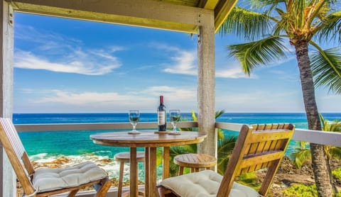 Lanai and View from Condo 1 301, Keauhou Kona Surf And Racquet Club
