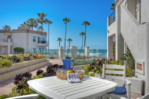 Patio, ocean views