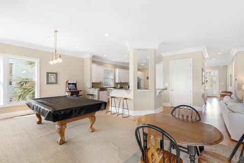 Pool Table/ Kitchen Area
