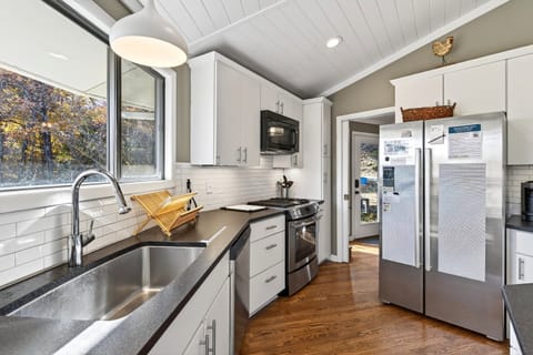 Craft delicious meals in the sleek & newly-updated kitchen complete with a dishwasher & Drip-style coffeemaker.