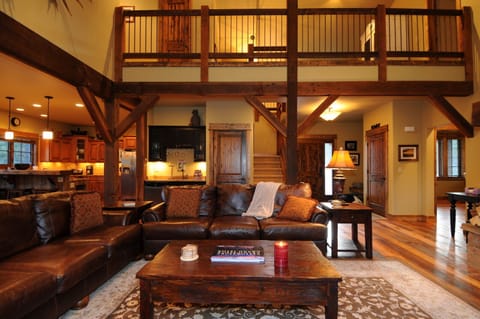 The large living room.