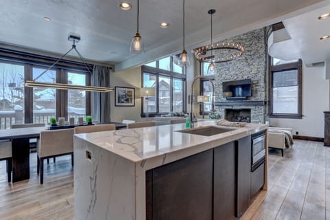 View of Dining Area and Living Room from Kitchen