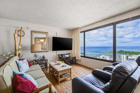 Comfy Living Room with Gorgeous Ocean View