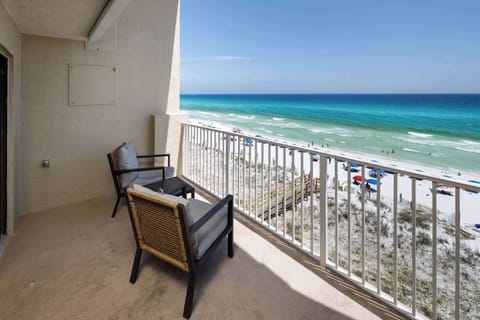 Gulf front views from the private balcony