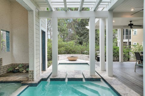 WaterColor Reunions - 30A Luxury Near Beach Watercolor Vacation Rental House with Private Pool, Fire Pit, and Carriage House in Santa Rosa Beach, Florida - Five Star Properties Destin/30A