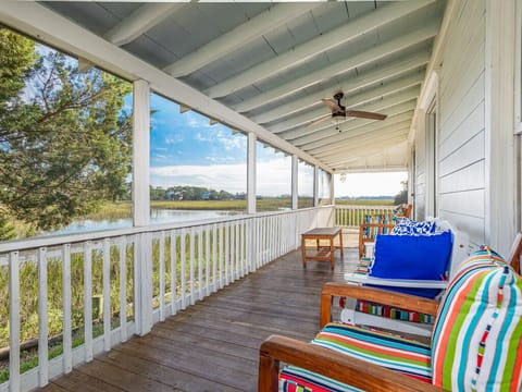 View from the screened porch