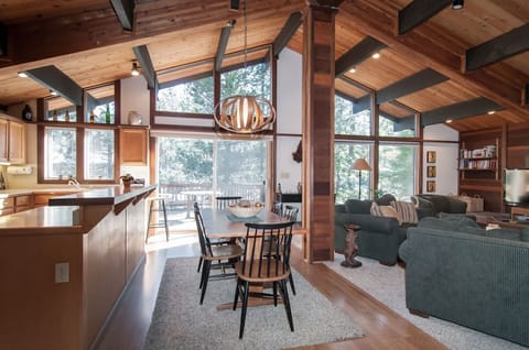 open plan dining kitchen and great room
