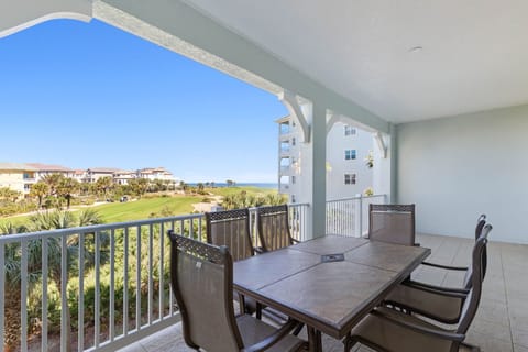 Huge Balcony with Golf and Ocean Views