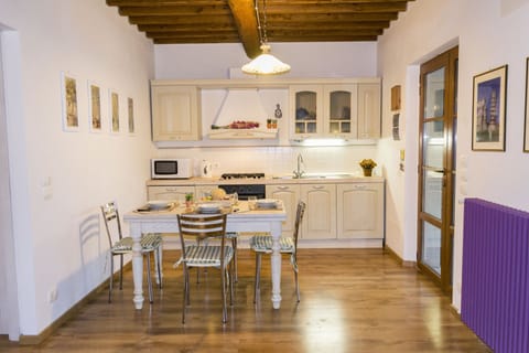 Dining room and kitchen