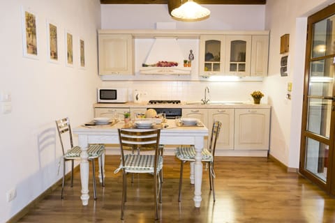 Dining room and kitchen