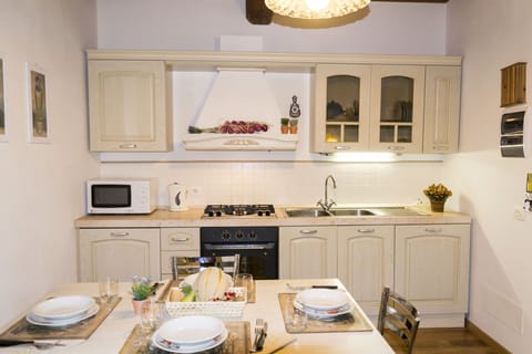 Dining room and kitchen