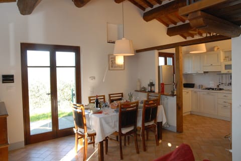 Dining room and kitchen
