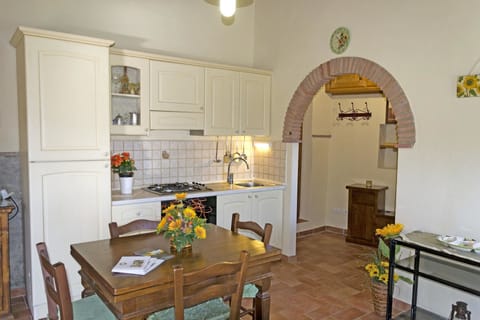 Dining room and kitchen
