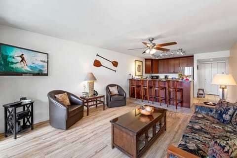 Living room at our Kona Hawai'i vacation rental