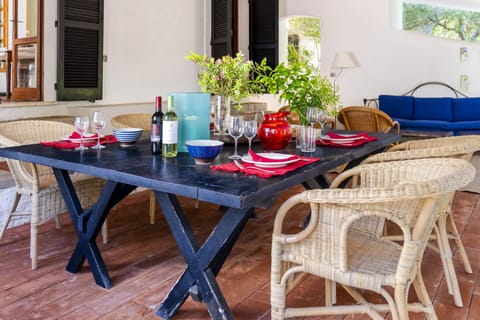 Furniture, Table, Chair, Outdoor Furniture, Outdoor Table, Kitchen & Dining Room Table, Dining Room, Flowerpot, Restaurant, Houseplant