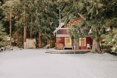 House, Cabin, Tree, Chair, Cottage