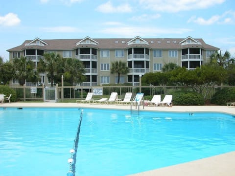 Community swimming pool.