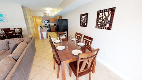 Spacious dining table perfect for family dinners, game nights, or morning coffee.