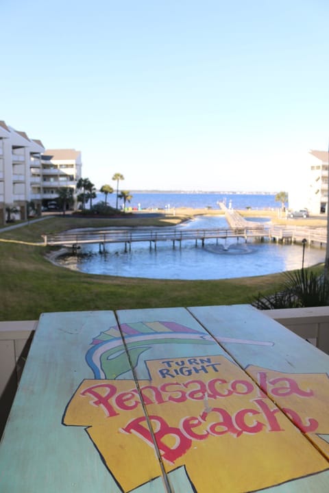 View of the bay and Baywatch pond