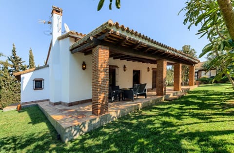 Outside views of El Olivo house in Hacienda Roche Viejo in Conil