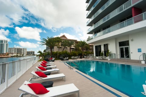 Heated Infiniti Pool located right in front of the intracoastal waterway.