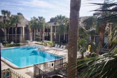 View from enclosed balcony