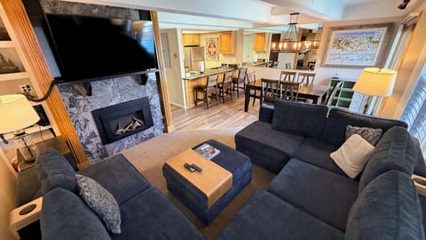 208 Living Room with Gas Fireplace