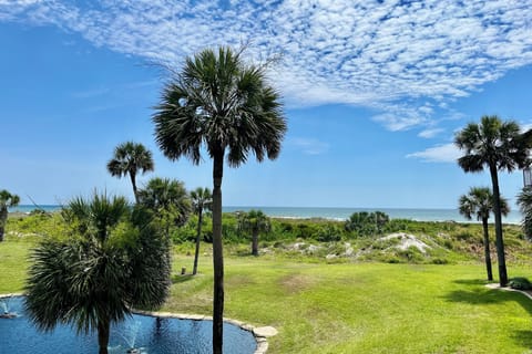 Ocean side view from balcony