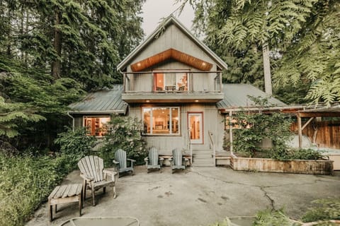 Building, Cottage, House, Chair, Furniture