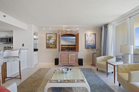 Enjoy a movie on the flat screen