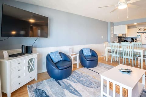 Oceanfront Living Room just redecorated!