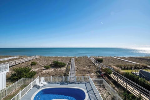 Oceanfront Family Kure Beach House with Pool