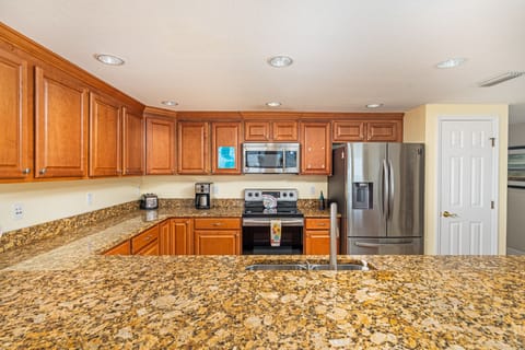 Fully stocked kitchen