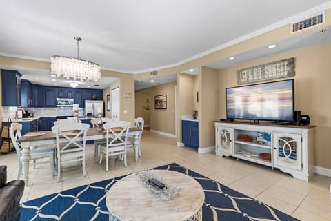 Large flat-screen TV