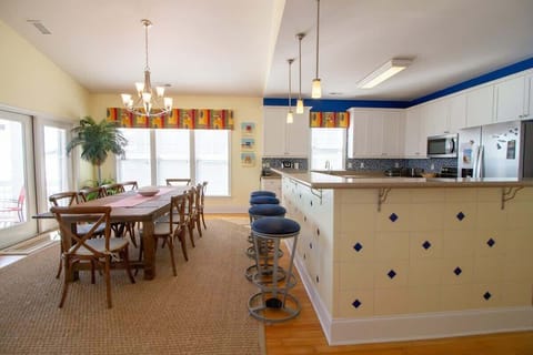 Dining and kitchen areas