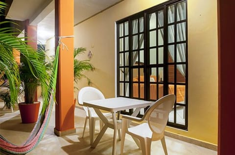 Relaxing and semi-private back courtyard