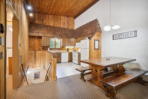 Easy access to dining and kitchen while entertaining or cooking for family