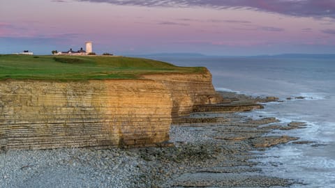 Nash Point Lighthouse, Llantwit Major, Vale of Glamorgan, Wales