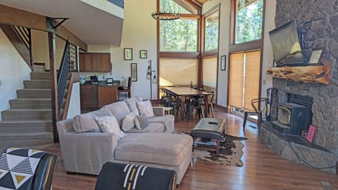 Living Are and Dining, Kitchen around the corner