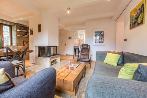 Living area with comfortable sofabed