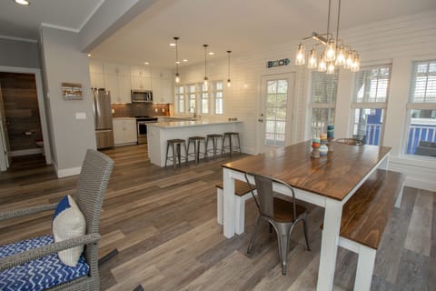Main Level | Dining Room - Farm Style Table with Bench Seating