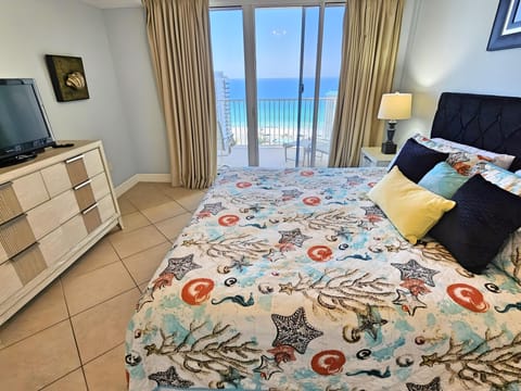 Gulf view from the master bedroom